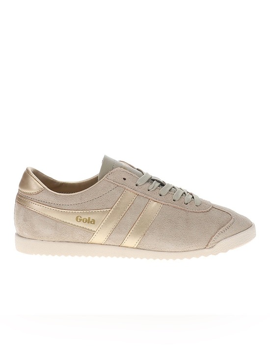 Gola Shoes - Gola Classics Women’s Bullet Pearl Sneakers Retro low top Suede beige gold 8.5